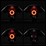 LinkMejor Q5 Smart Auto Brake Sensing Bicycle Taillight Vibration Sensor Wake-up IPX6 Waterproof USB Charging Bike Rear Light for Night Riding
