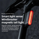 LinkMejor Magnetic Bicycle Taillight Smart Brake Light 7 Lighting Modes IPX6 Waterproof USB Rechargeable LED Bicycle Rear Light for Night Riding