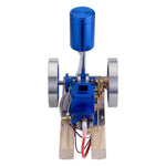 LinkMejor Mini Four Stroke Gasoline Engine Internal Combustion Engine Model with Wooden Base Physics Experiment Science Discovery Production Invention Gift Collection Toys