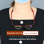 Retractable Magnetic Neck-hanging Reading Glasses Portable HD Anti-blue Light Presbyopia Glasses for Men Women