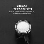 LinkMejor 100LM Mini Bike Headlight Taillight 200mAh Type-C Rechargeable 3 Modes Adjustable Warning Bicycle Light for MTB Night Riding Safety