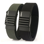 120cm Men's Tactical Nylon Waist Belt with Quick Release Auto Alloy Buckle Comfy Wearable Pant Waistband for Outdoor Training Daily