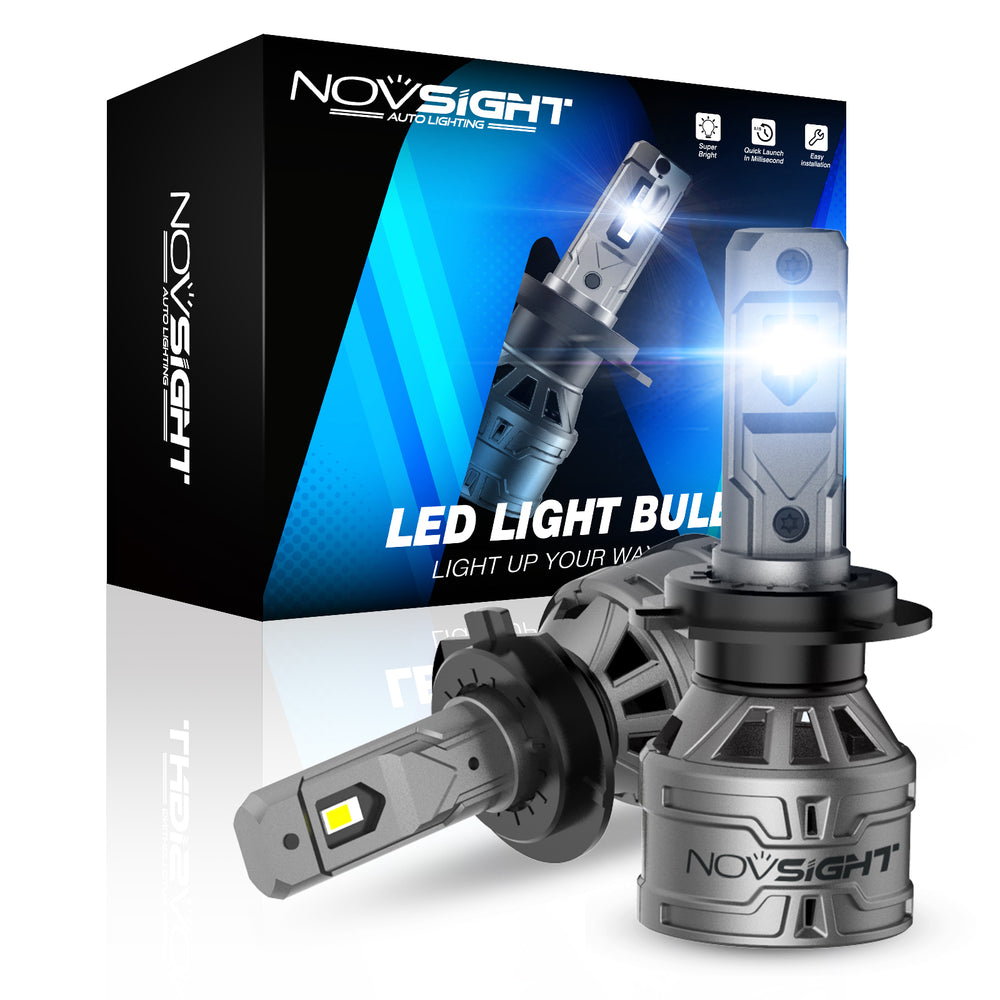 LinkMejor A500-N61 2PCS 13000LM/Pair 6500K Car LED Headlight Bulbs for Lighting Modification Cool White LED Headlamp 60W/Pair