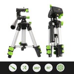 Huepar TPD05A Adjustable Tripod for Laser Level Camera 19.7-Inch Lightweight Aluminum Stand with 3-Way Pan Head 1/4"-20 Mount