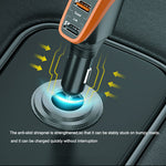 LinkMejor 12/24V Car Lighter Charger Universal Fast Charging 66W QC3.0 USB PD20W Type-C Power Supply Socket Adapter 4in1 with LCD Display for Driver RTV SUV MPV