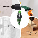 Hand Crank Hole Puncher Manual Drill Multi Purpose Tool for Wood Glass Sharpening Lightweight Portable Metal ABS Construction