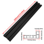 Aluminum Multi T-Track Fence Woodworking Miter Track Fence DIY T Slot Bandsaw Jig Miter Track Sliding Bracket Miter Gauge Backer