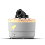 Volcanic Crack Light Artillery Air Humidifier Aromatherapy Diffuser 200ML Capacity Auto Shut-off Timer Silent Operation Dynamic Lighting for Home and Office