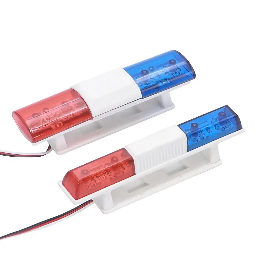 RC Car Parts LED Police Flash Light Alarming for 1/10 HSP Kyosho Tamiya Axial SCX10 D90 Vehicles Models Spare Accessories