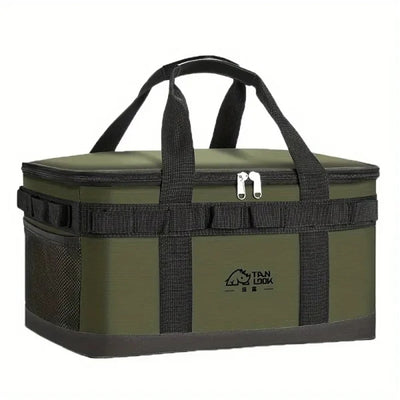 IPRee Camping Storage Bag Tableware Storage Bag Camping Cooking Utensil Organizer Cookware Utensils Kit Bag for Camping Picnic Bag