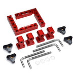 LinkMejor 6PCS Woodworking Upgrade Right Angle Positioning Clamp Precision 90 Degree Clamping Square L-Shaped Auxiliary Fixture Splicing Board Carpenter Square Ruler Woodworking Tool