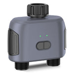 SGW02MZ Tuya Zigbe Smart Irrigation Timer Dual Zone Sprinkler Drip Irrigation Device IPX5 Waterproof Voice Control with Alexa Google Home for Garden Lawn