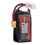 LinkMejor Power 11.1V 2000mAh 120C 3S LiPo Battery XT60 Plug for RC Drone