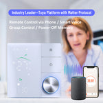 LinkMejor Wireless Matter Smart Thermostat Temperature Controller Wall-mounted 5A/16A Water Gas Boiler Heating Voice Control with Alexa Google Assistant