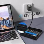 [USA Direct] K8 8-Slot with LCD Screen Display Intellegent Rechargeable Li-ion Battery Charger Universal Flashlight RC Toys Home Tools Battery Charger 4 Slots For Li-ion 18650 21700 26650 AA AAA Batteries Cell