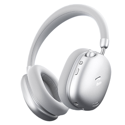 LinkMejor H670BT ANC Headset Wireless bluetooth 6.0 Headphone -45dB Adaptive Active Noise Reduction 4-Mic AI Call Noise Cancelling 40mm Drivers Hi-Res LHDC Audio 100H Playback 60ms Low Delay Portable Headphones