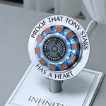 LinkMejor Iron Man Heart Reactor Creative Desktop Ornaments Science Discovery Toys Wireless Charging/Vertical Version