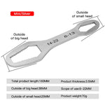 8-22mm 145mm/160mm Universal Torx Wrench Board Adjustable Double-head Torx Spanner Self-tightening Glasses Wrench Multi-purpose Hand Tool Auto Repair Mechanical
