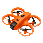 LinkMejor V66 WiFi FPV with Dual Camera 180° Electrically Adjustable Optical Flow Hover Automatic Obstacle Avoidance LED Light Circle Protection Kids Gifts 2.4G 4CH 6-Axis Remote Control RC Toys Drone Quadcopter RTF
