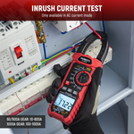 LinkMejor HT208F Inrush Digital Clamp Meter True-RMS 1000A AC/DC Current 1000V AC/DC Voltage Frequency Resistance Capacitance Continuity Temperature NCV VFD LoZ