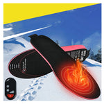 LinkMejor 1 Pair EVA Unisex Electric Heated Insoles Wireless Remote Control Thermal Rechargeable Smart Heating Warm Pad for Winter Sports