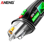 LinkMejor VC1019 Red Laser Test Pen Voice Broadcast Voltage Detector 12-1000V Volt Current Non-Contact Pen Electric Teste Meter Tool