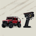 Z6761 1/43 2.4G 4WD for Land Rover 1993 110 Official Licensed Mini RC Car Rock Crawler Off-Road Climbing Pickup Truck LED Light Full Proportional Control Desktop Micro Vehicles Models Toys