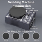 M107 Multi Function Grinder 6-Speed Control With 4 Interchangeable Abrasive Sheets Type-C Charging For Polishing Repairing Tweezers Pliers Blades