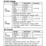 EU US Direct Kaiweets KM100S Digital Multimeter True-RMS Backlit for AC DC Voltage Current Resistance Capacitance Measures Ideal for Household Automotive and Industrial Usage
