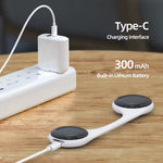 Bone Conduction Portable bluetooth Sleeping Speaker with LED Display Built-in 10 Natural Sounds White Noise TF Card Music Box Under The Pillow