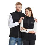 LinkMejor HZ-13 13 Areas Heating Vest Zipper Adjustable Size 3-Gears Heated Jackets  USB Electric Thermal Clothing Winter Warm Vest Outdoor Heat Coat Clothing