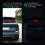 2PCS Devil Eyes Lights APP Control LED Display USB Flexible Screen Panel for Car Back Window Dynamic Personalized Big Eye Lights Truck Windshield Remote bluetooth Control