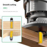 3 Flute 1/4 Shank Tungsten Carbide Router Bit 12.7mm Cutting Diameter 25mm Cutting Length Wood Cutting Tool