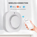 Tuya Wifi Smoke Sensor Fire Detect Alarm Smart Home Security Fire Protection Work with Alexa Google Home