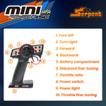 Serpent MINI for Spyder SC SER430002 RTR 1/24 2.4G RWD RC Car Off-Road Truck EP Full Proportional Control Built In ESP Vehicles Models Toys