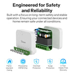 LinkMejor MINI-2GS MINI DUO 2-Gang Matter Over WiFi Smart Switch Dual Load Control Detach Relay Mode Compatible Alexa Apple Home