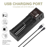 [USA Direct] K1 Single Slot with USB Port Universal Li-ion Battery Charger Intellegent Charger for Flashlight RC Toys Home Tools Battery Charger For Li-ion 18650 21700 26650 AA AAA Batteries Cell