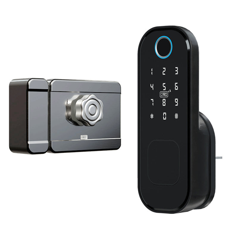 R5 Tuya Smart WiFi Lock Fingerprint APP Password IC Card Key Unlock Electronic Door Lock for Home Safety