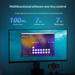 Elfeland RGB LED Light Bar Screen Sync & Music Sync Computer Monitor Ambient Backlight for Ambiance Gaming Room Setup Desktop Lighting