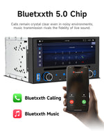 5019 Double-DIN Car DVD Player 6.86-Inch Touch Screen Stereo with Wireless CarPlay Android Auto Bluetooth HD Reversing Camera
