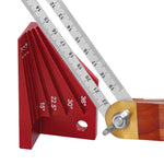 Multi-Angle Bevel Gauge Block Universal Miter Angle Finder with 15°-45° Miter Angles Woodworking Measuring Tool for Router and Carpentry Projects