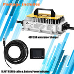 [US Direct] Cloudenergy 48V 150Ah LiFePO4 Deep Cycle Battery Pack for Golf Cart 7680Wh 15360W Energy Built-in 300A BMS 6000+ Cycles Life for RV, Marine,Golf Cart, Most of Out-Door Power Applications CL48-150G