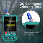 EU Direct ET622 ET623 Network Cable Tester Multimeter Wire Tracker Adjustable NCV POE Voltage Testing 6000 Count Screen Network Cable Measurement 400m Accurate