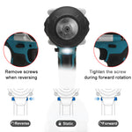 LinkMejor 1800N.M 1/2" 6800rpm Electric Wrench Brushless Motor Woodworking Machine with/without Battery