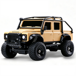 Z6761 1/43 2.4G 4WD for Land Rover 1993 110 Official Licensed Mini RC Car Rock Crawler Off-Road Climbing Pickup Truck LED Light Full Proportional Control Desktop Micro Vehicles Models Toys