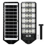 Elfeland 50W Outdoor Solar Street Light with Motion Sensor Light Sensor IPX4 Waterproof 3 Light Modes LED Floodlight