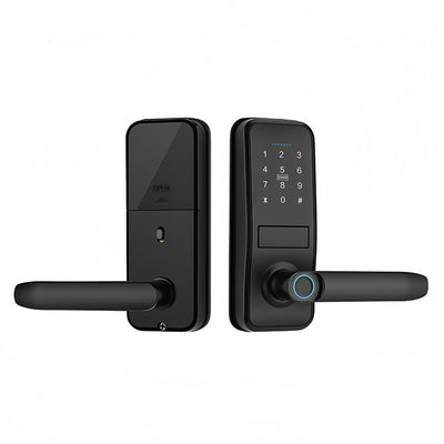 Tuya TTlock Smart Door Lock Intelligent Indoor Fingerprint Lock Aluminium Alloy Password IC Card Key APP Remote Unlock Digital Electronic Doorlock