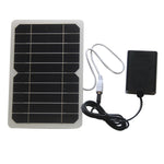 Solar Powered Oxygen Pump 5W USB Aerator EVA Laminated Panel 21.5 Efficiency 2W Air Pump Dual Air Stones for Fishing Aquariums Outdoor