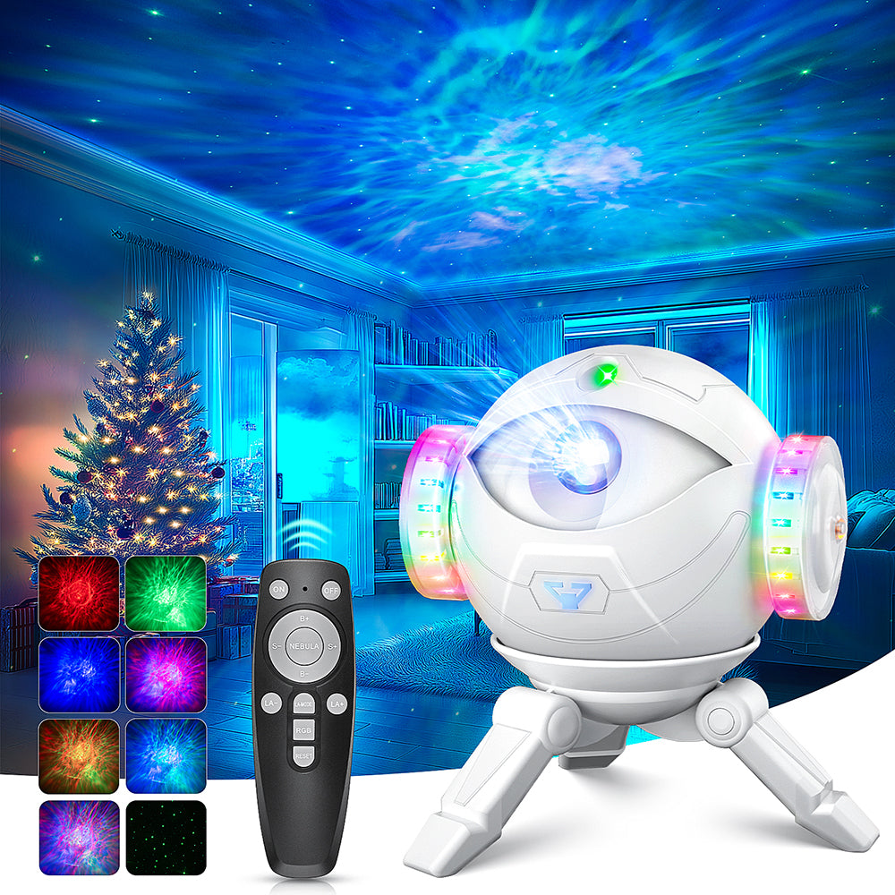 LinkMejor Astronaut Galaxy Projector Lamp 360° Rotating Starry Sky Light with 7 Nebula Effects Remote Control