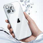 LinkMejor Simple Series Transparent Mobile Phone Case for iPhone 16 Pro Max Shockproof Protective Mobile Cover with Airbag for iPhone 16 Plus Oil-resistant Soft TPU Silicone Shell